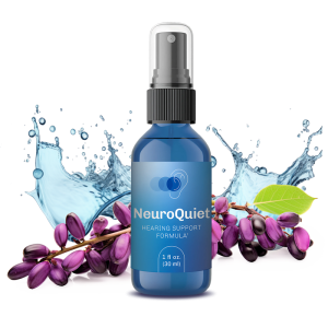 NeuroQuiet brain health supplement bottle