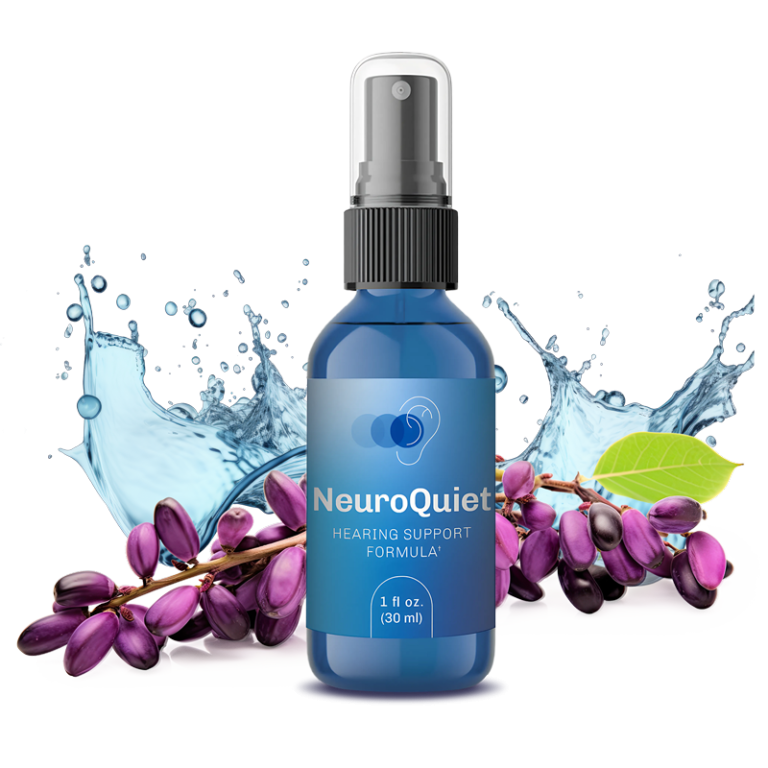 NeuroQuiet brain health supplement bottle