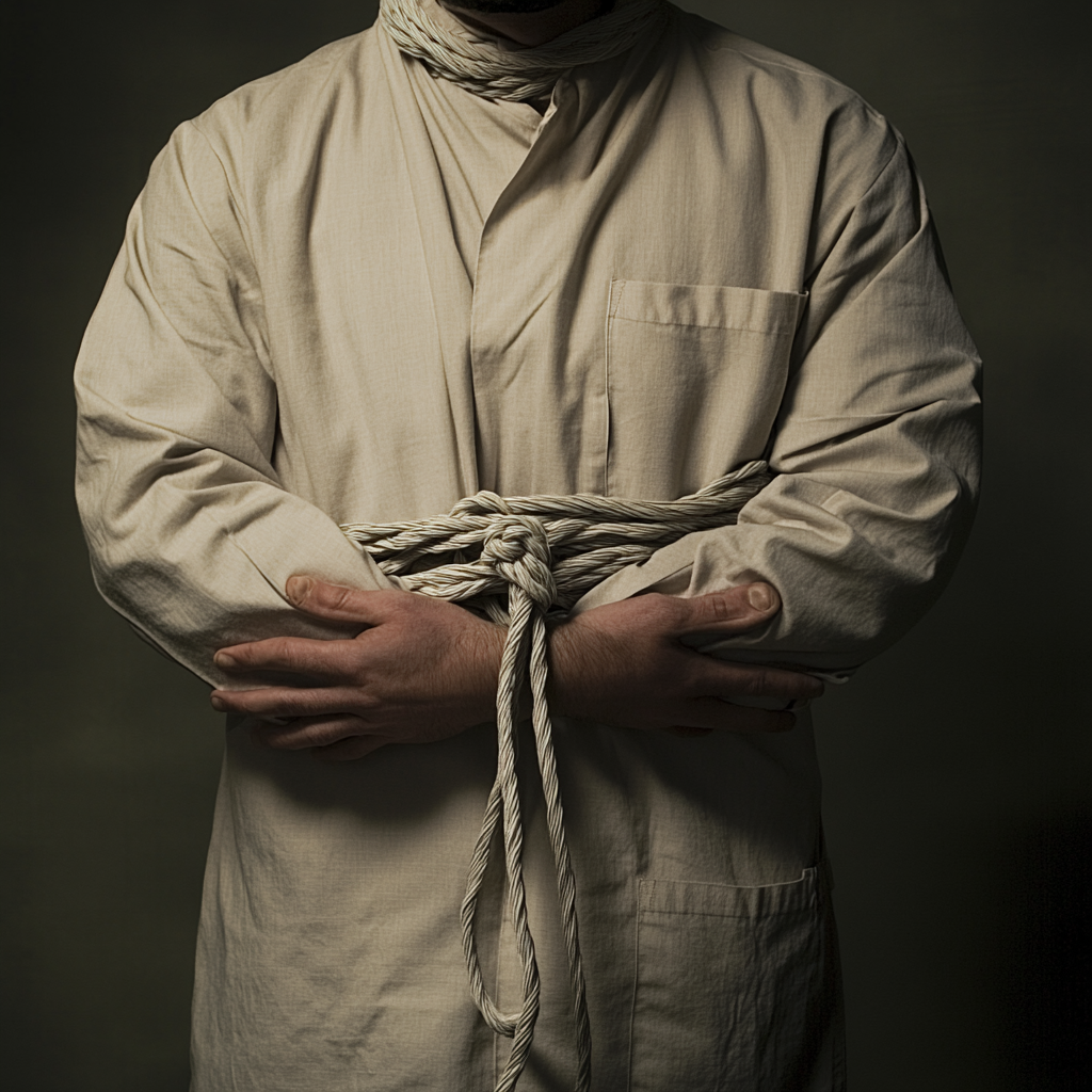 Courtroom scene depicting a legal case involving medical kidnapping